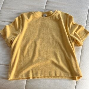 KULE Yellow Terry Cloth Top